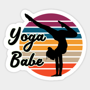 Yoga Babe Sticker